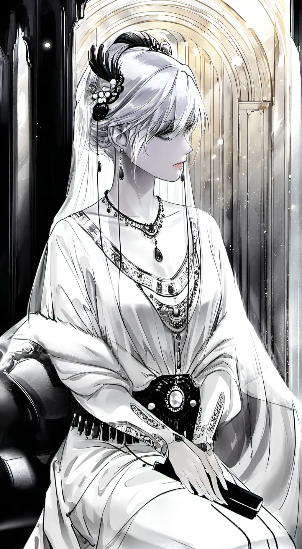 ai character: emotionless girl background