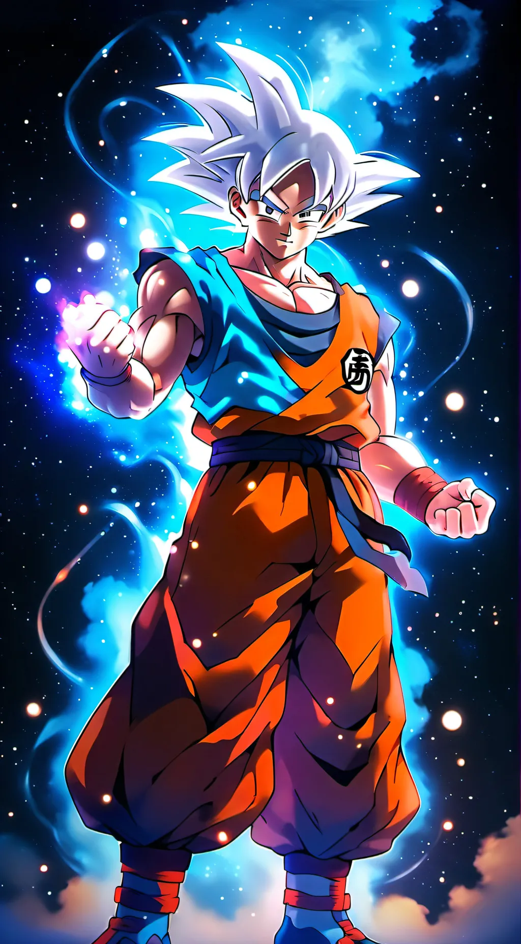 ai character: goku  background
