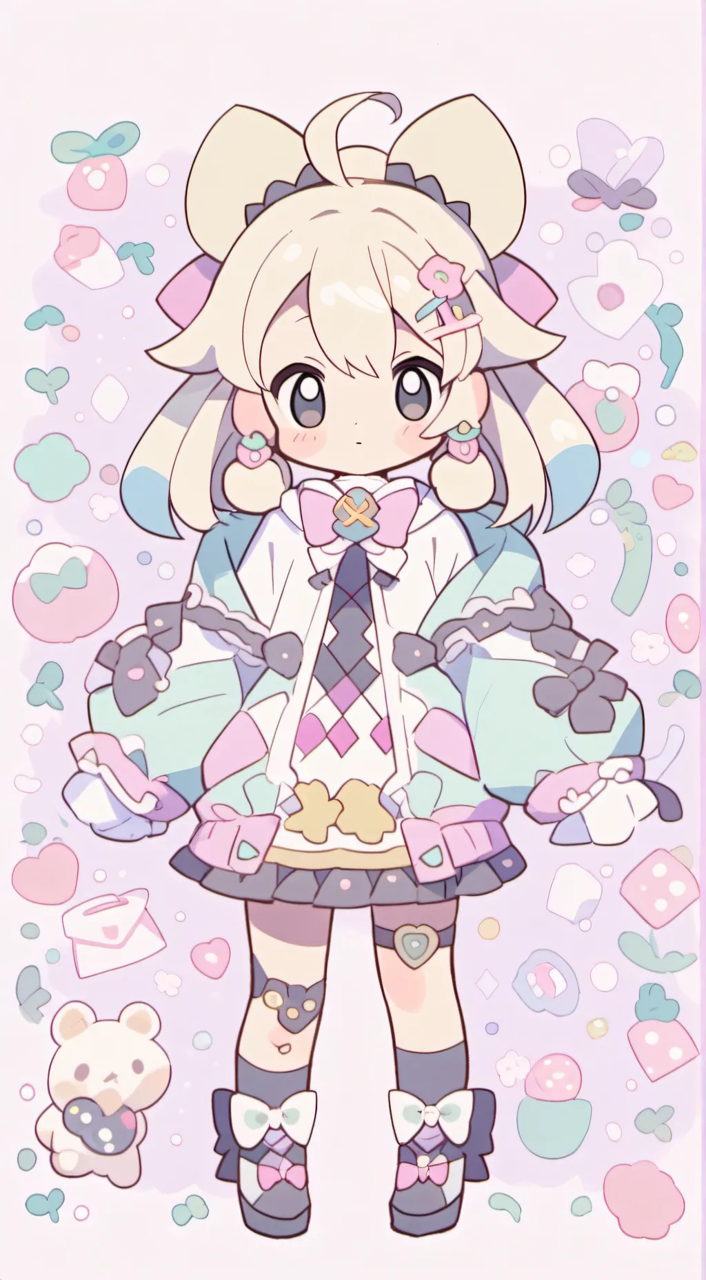 ai character: mika kit background