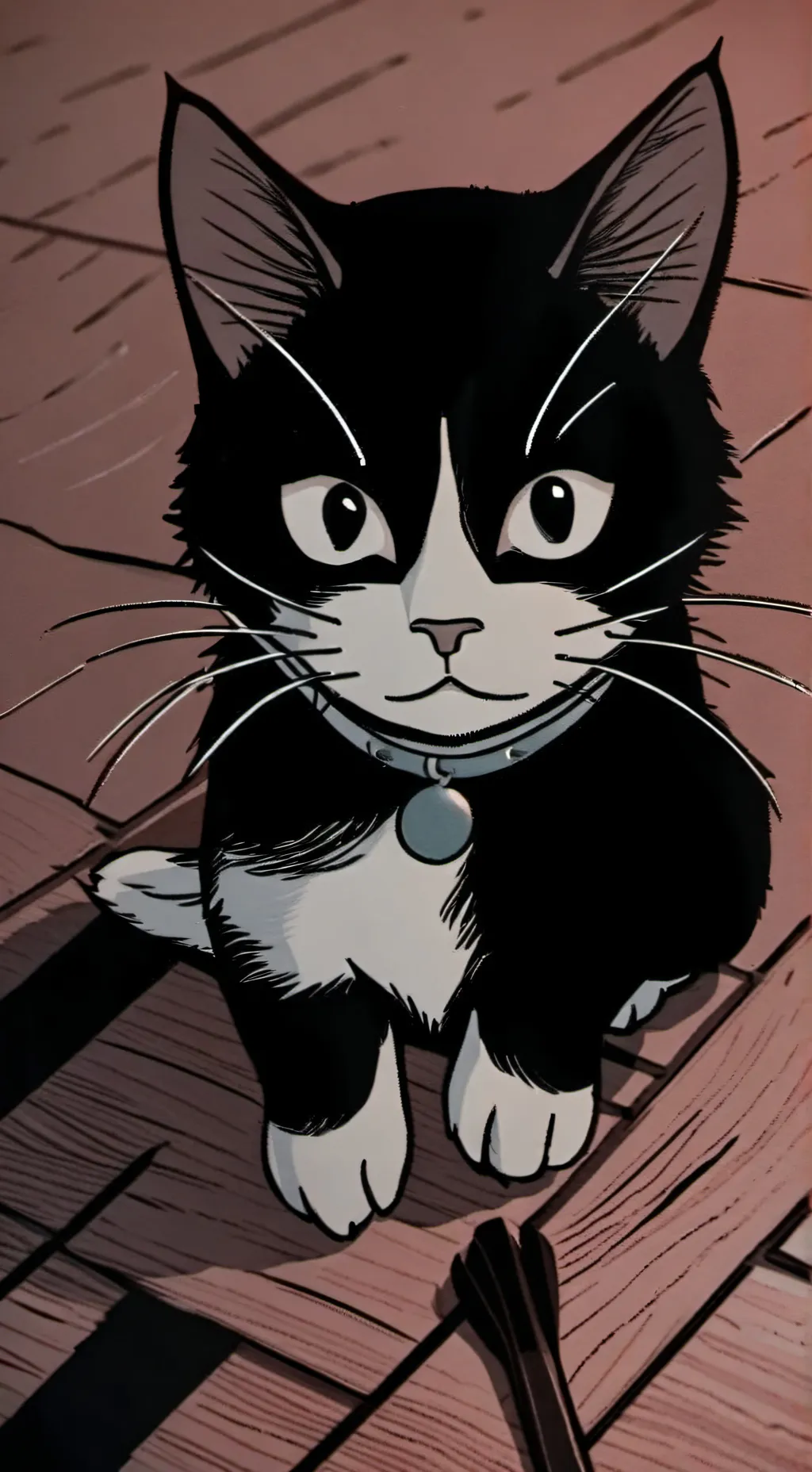 ai character: Gato galactico background