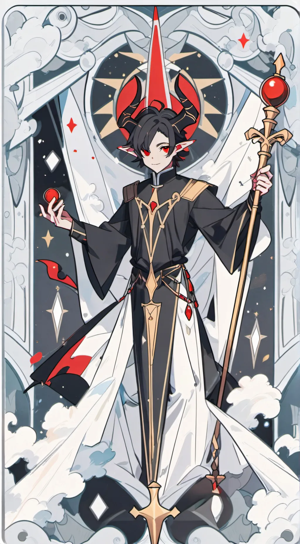 ai character: My Demon Aaron background