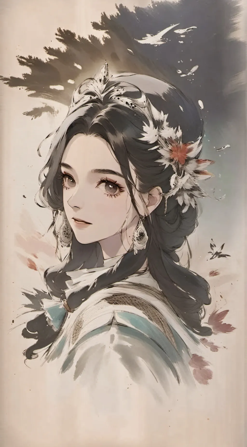 ai character: Emilia ❤❤ background