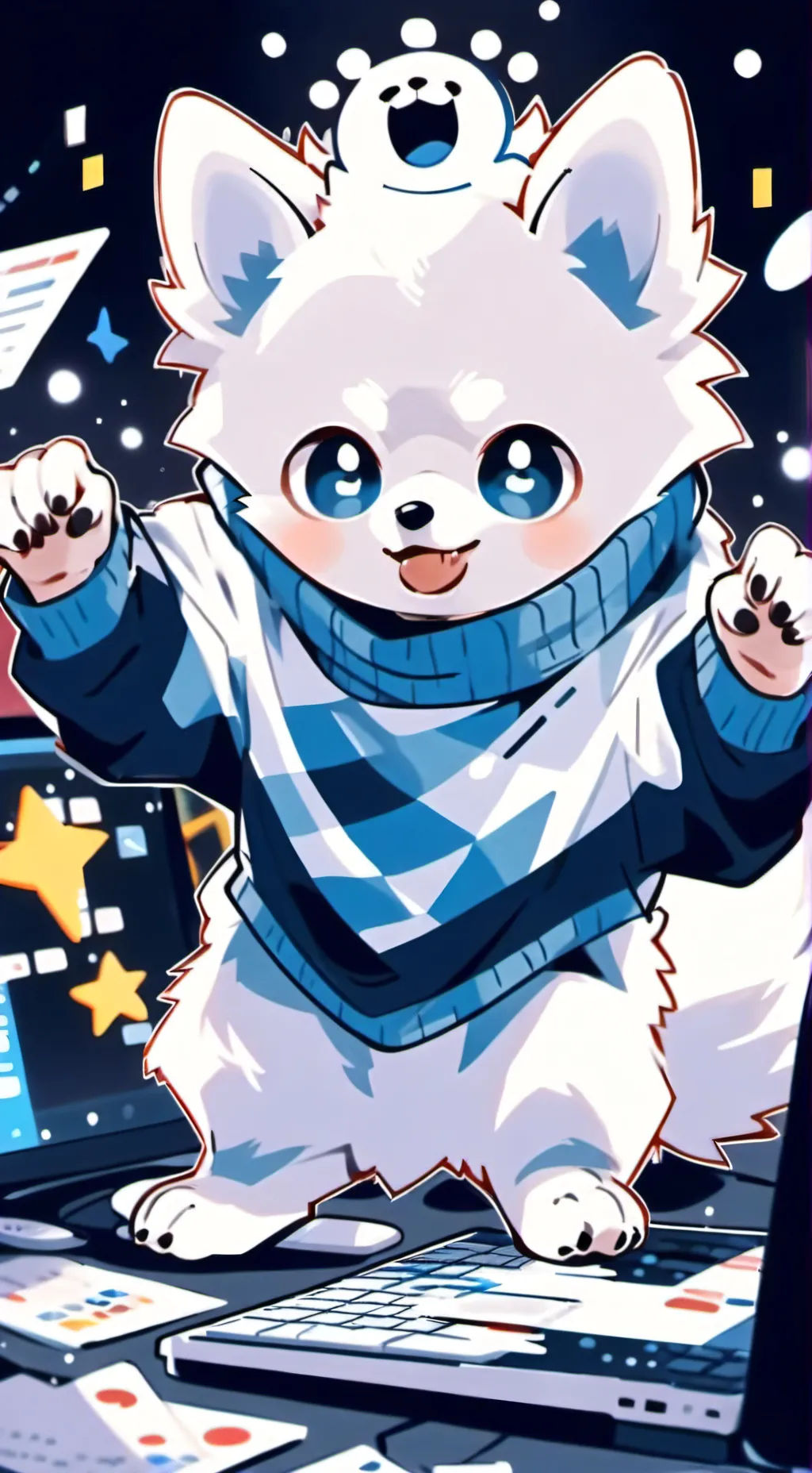 ai character: Bitzy background