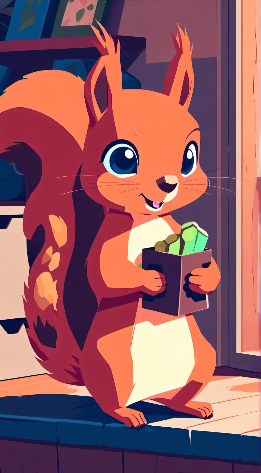 ai character: furrya background