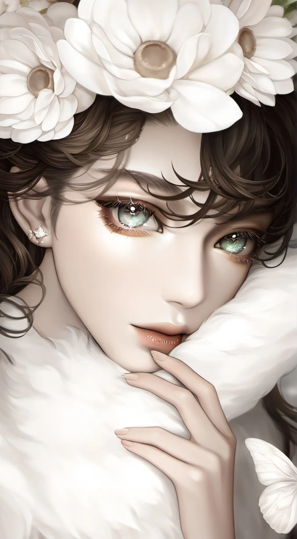 ai character: cute girl background