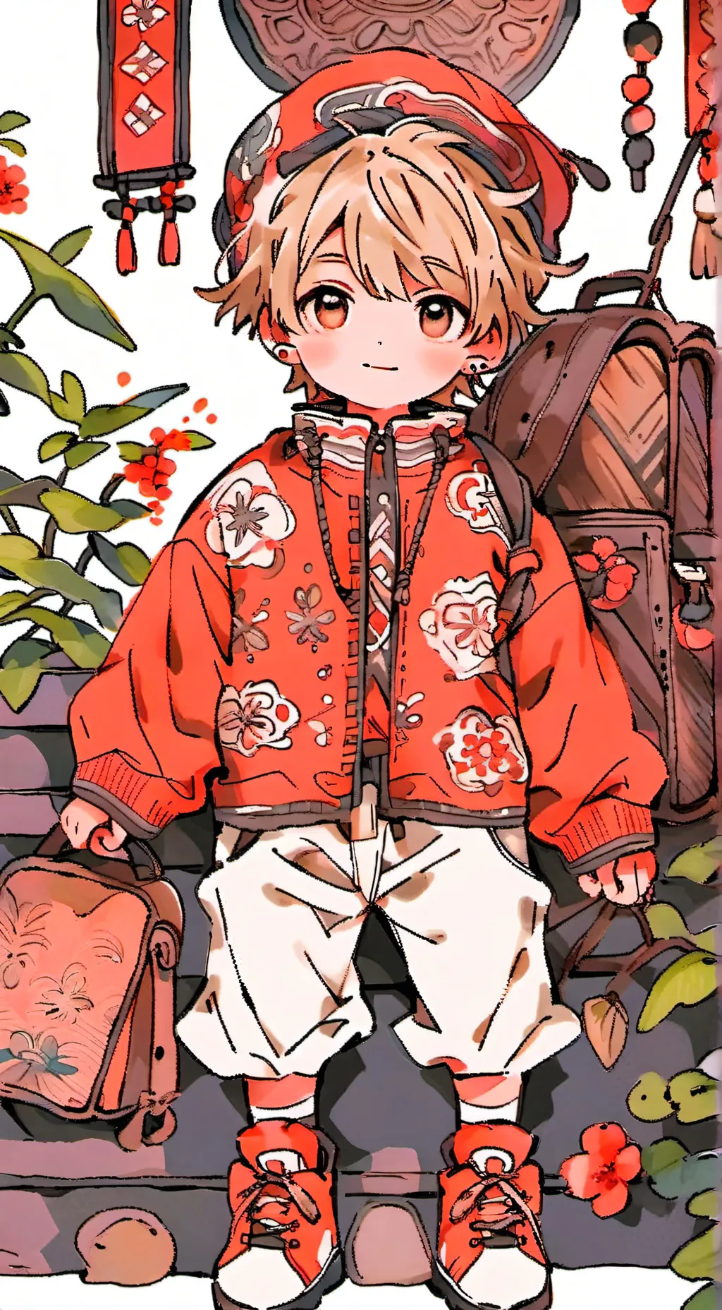 ai character: Easton  background