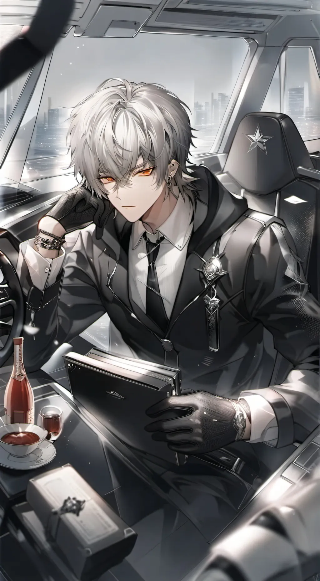 ai character: Isaac🩶 background