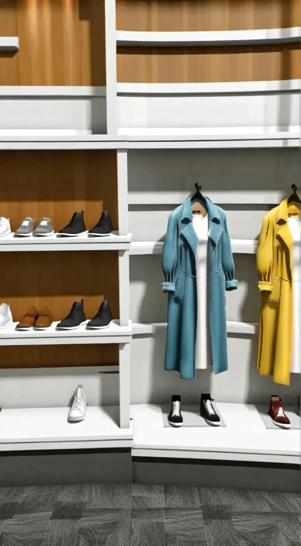 ai character: Clothing Mall background