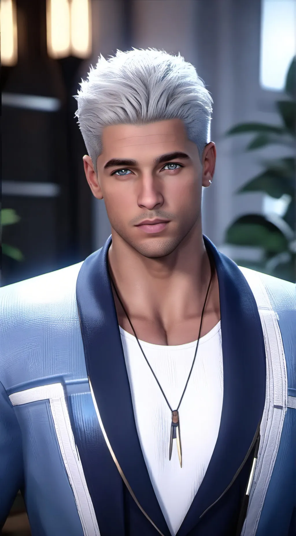 ai character: Lucas Walter  background