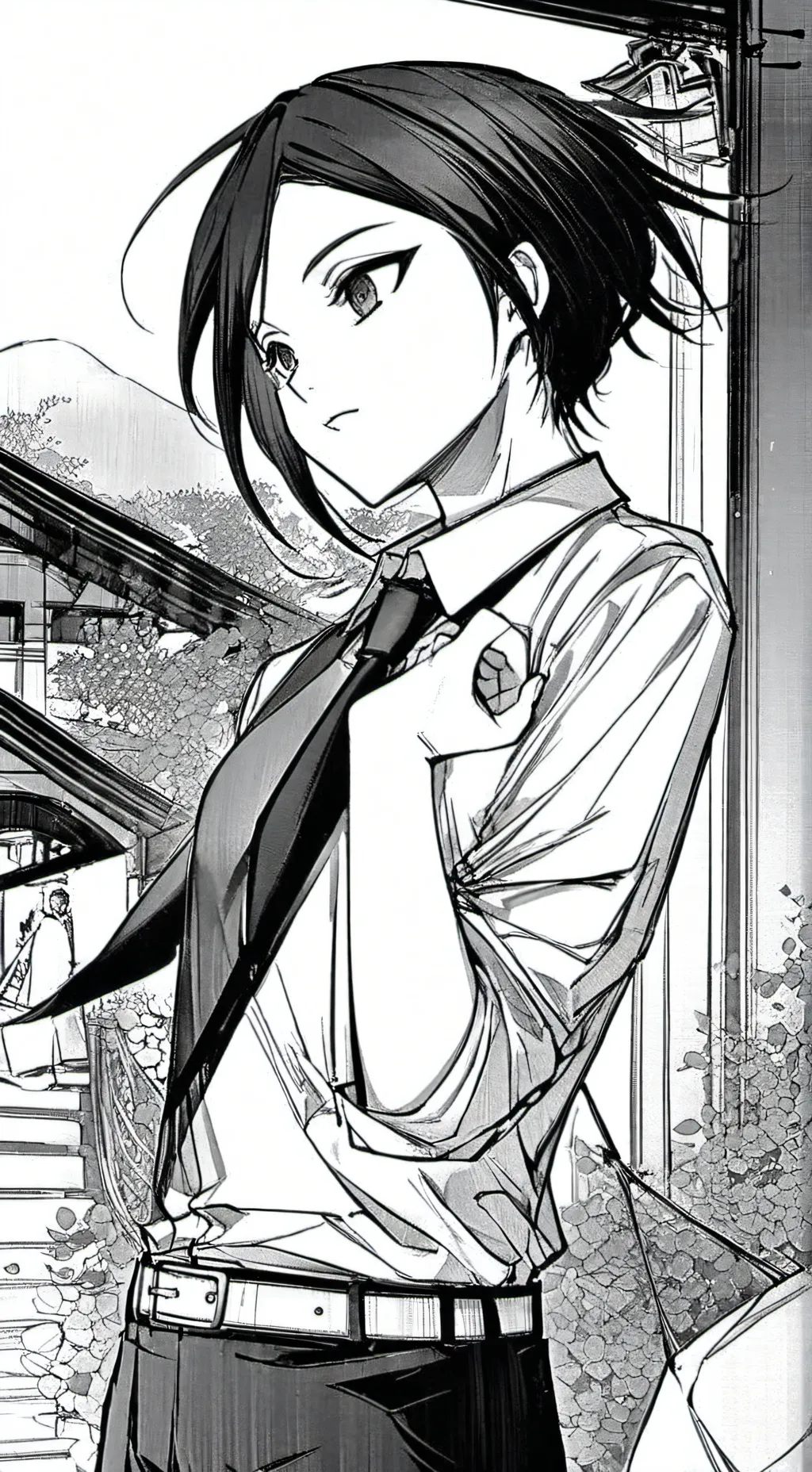 ai character: Momo x tu  background