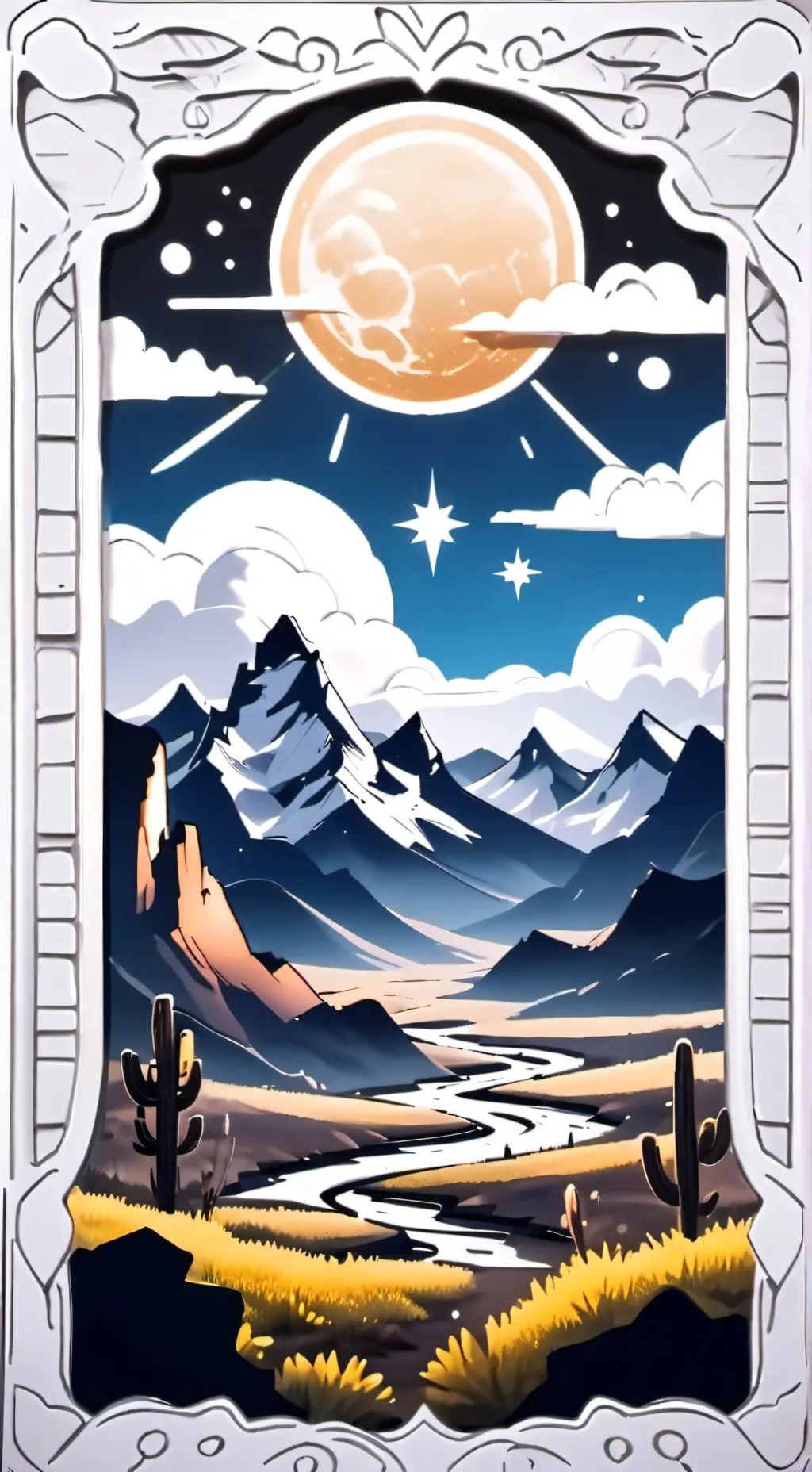 ai character: Wild West Sans AU background