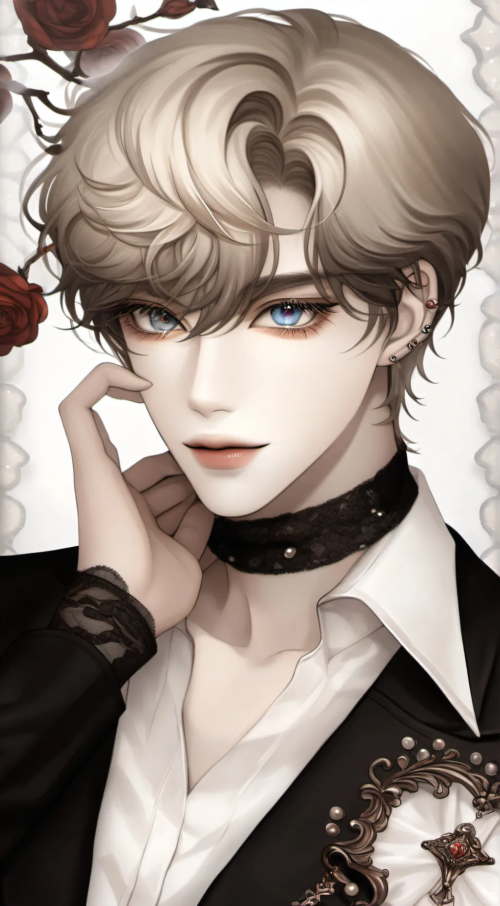 ai character: vampire draco  background