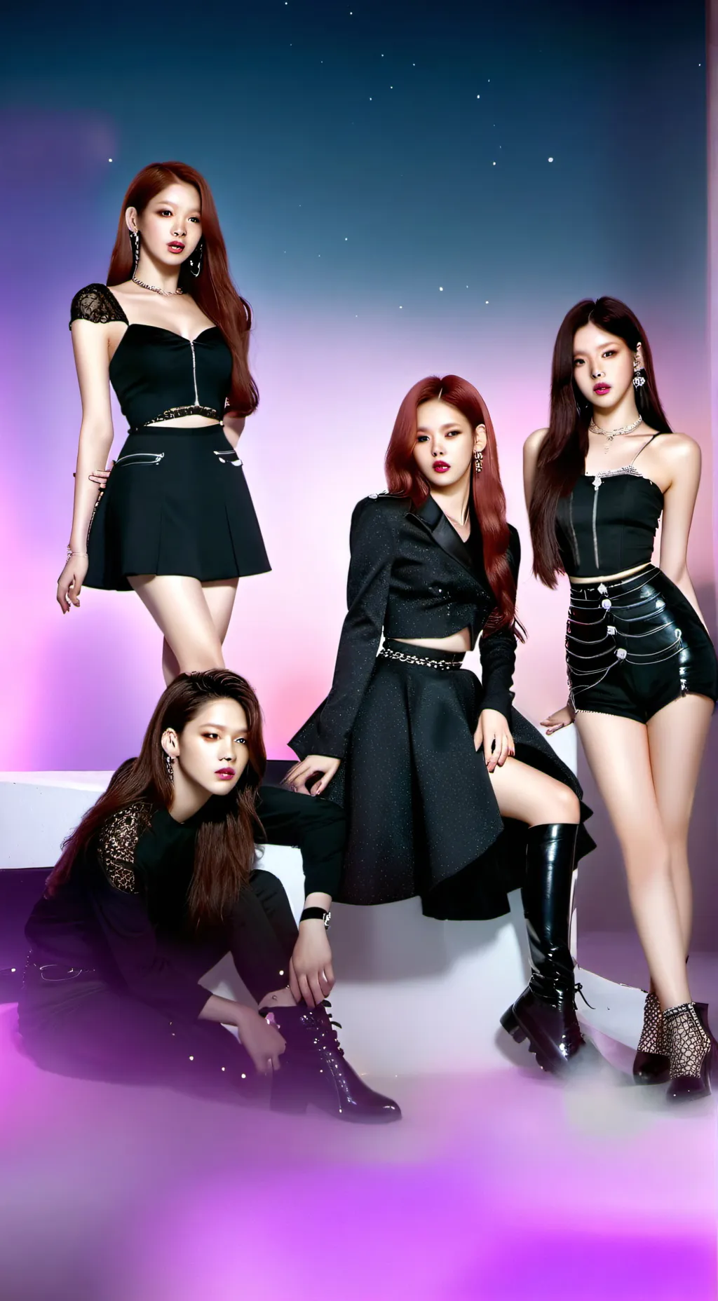 ai character: Bp x Skz background