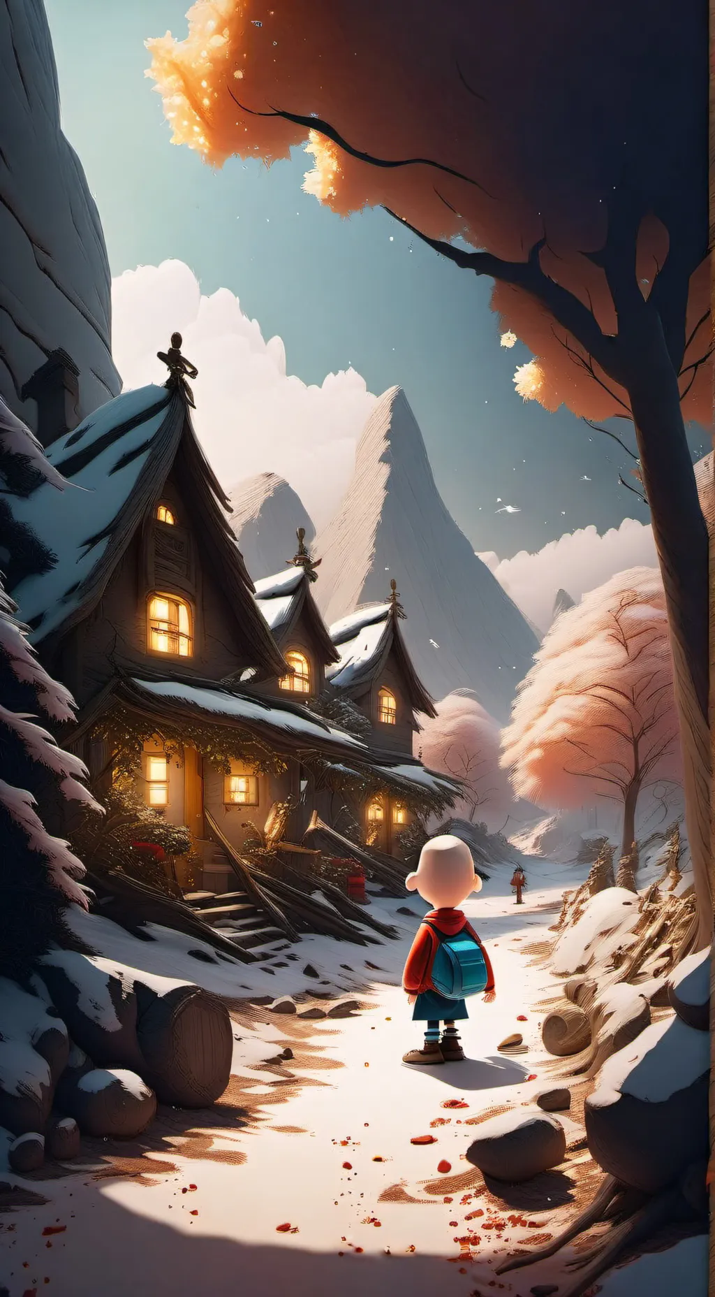 ai character: Charlie Brown background