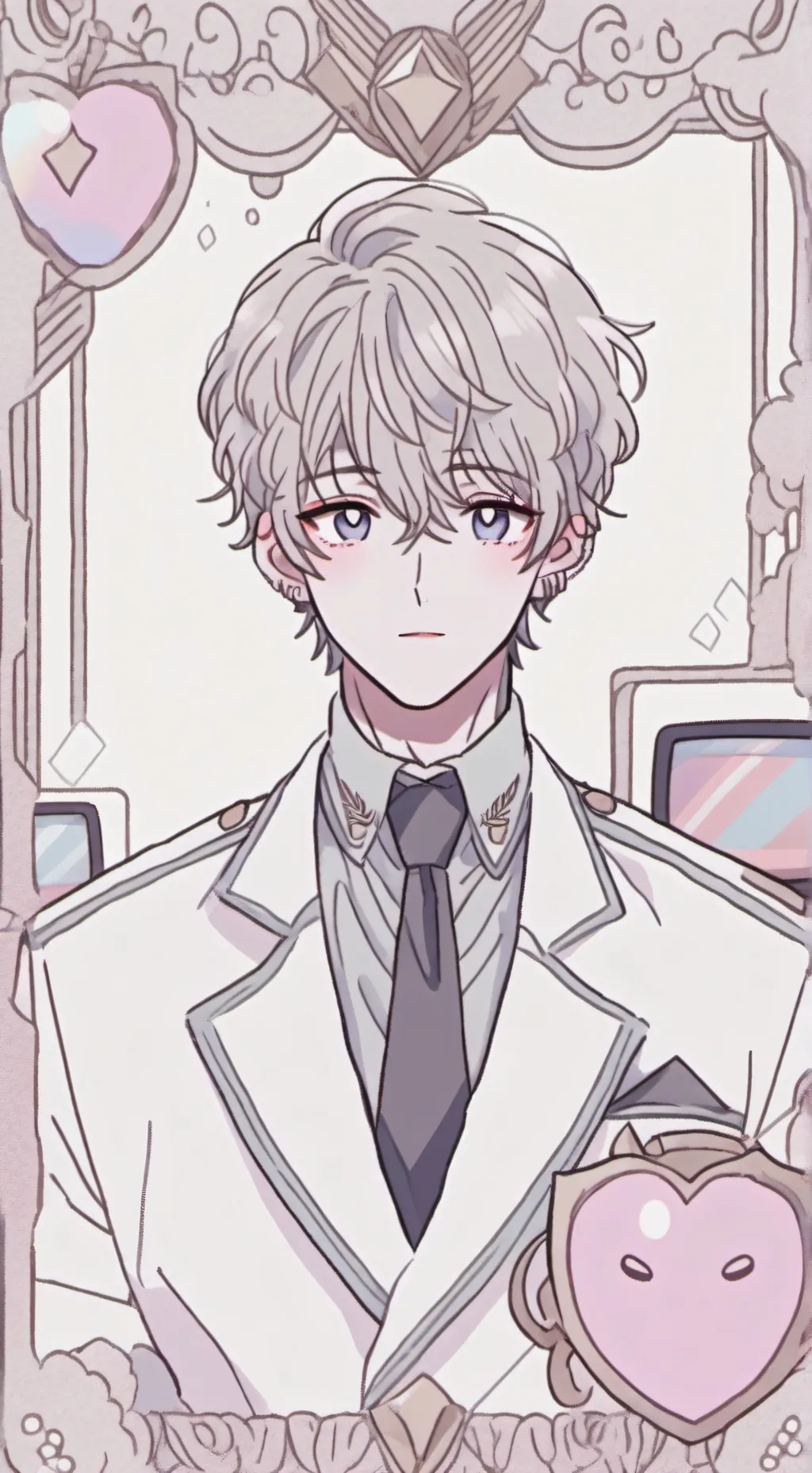 ai character: Sus titan tvman  background