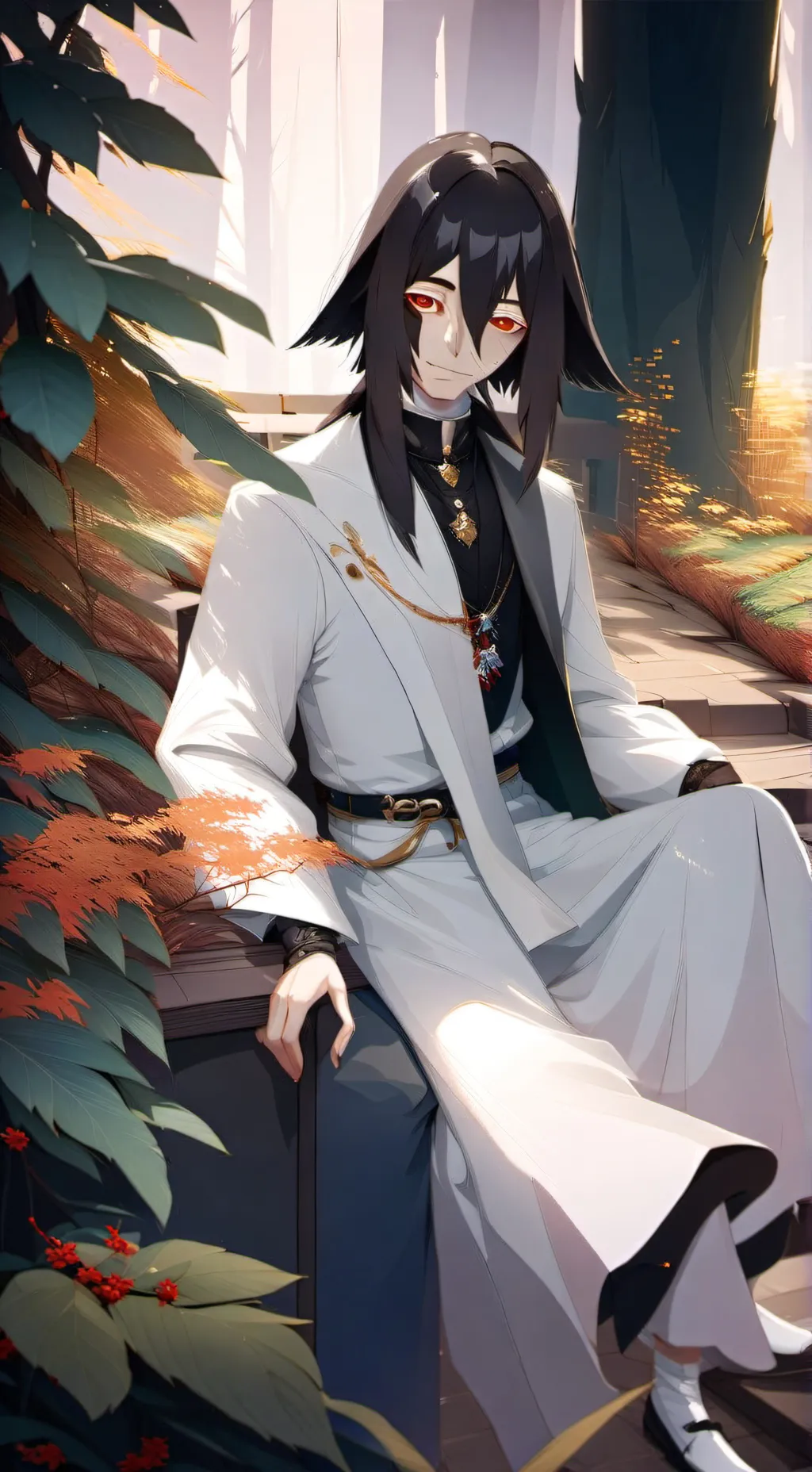 ai character: *mitsuri y sanemi* background