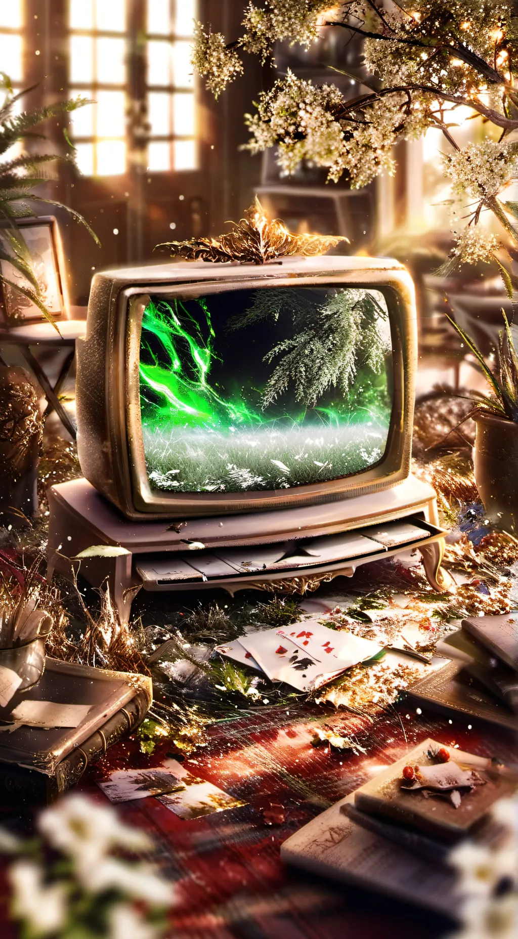 ai character: Vee’s game show! background