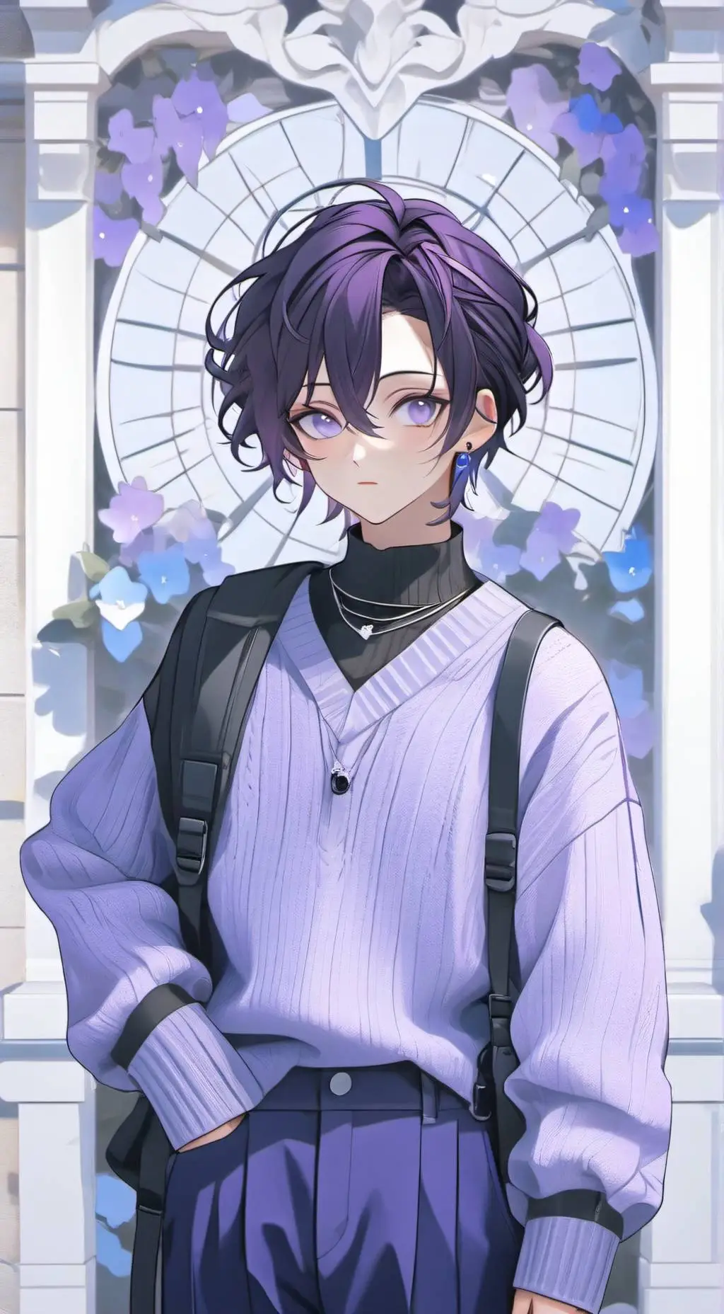 ai character: Aï Hoshino ♂️ background