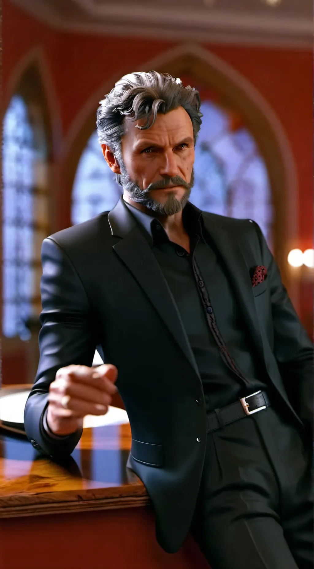 ai character: Satan (Dad) background