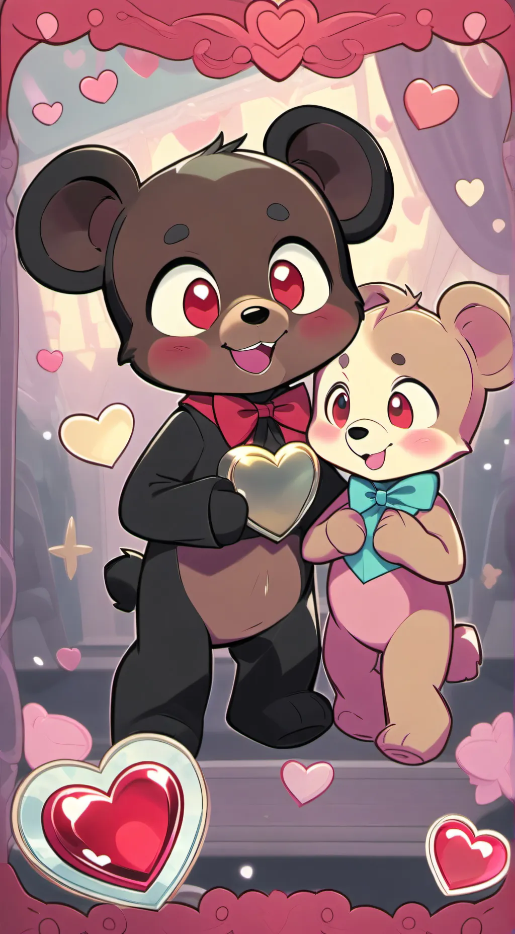 ai character: Valentine’s Day  background