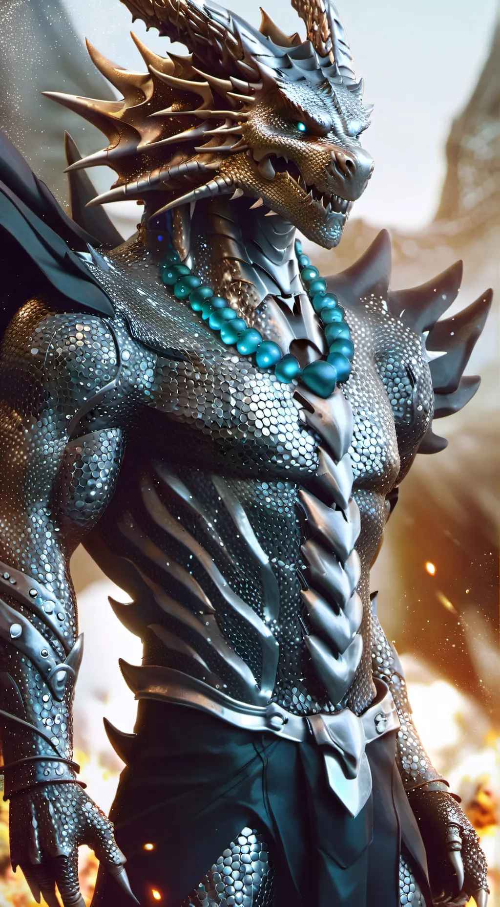 ai character: Dragon  background