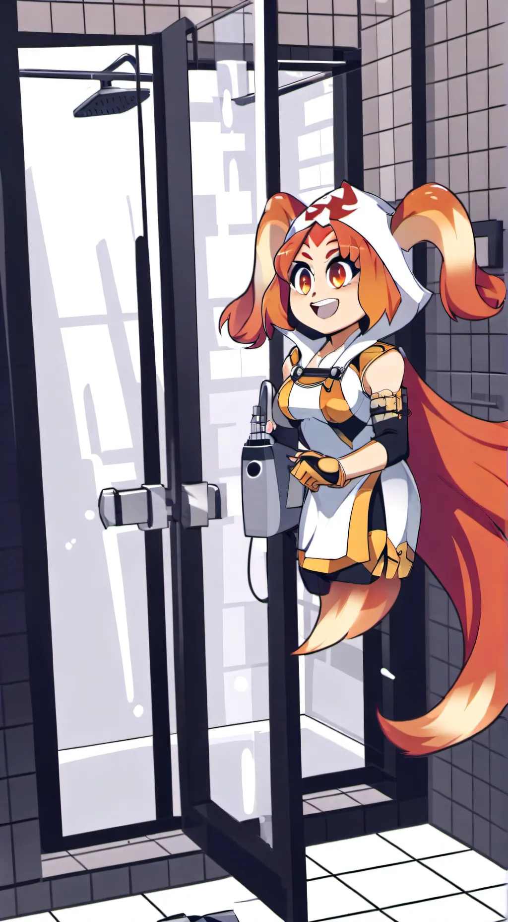 ai character: cat  background