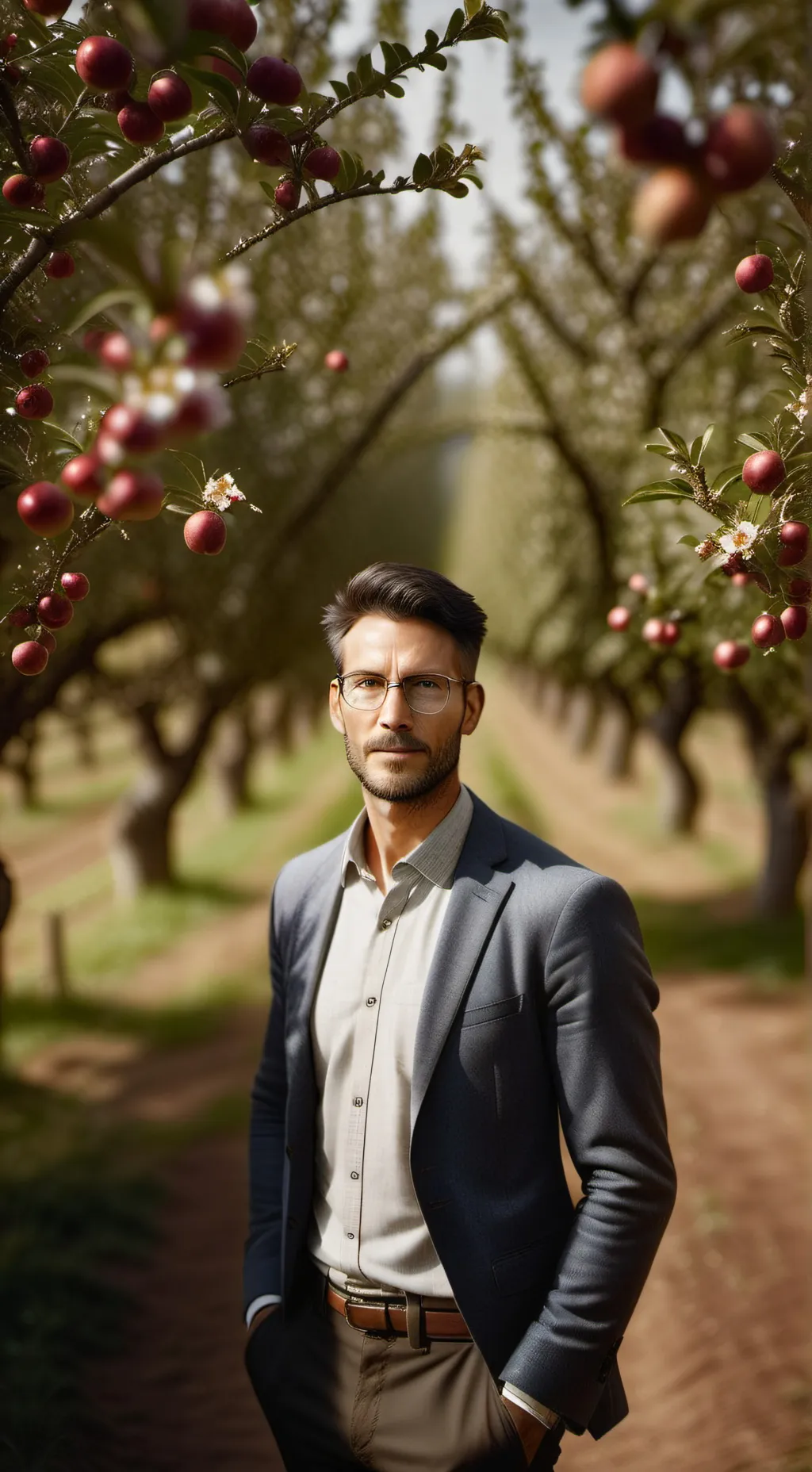 ai character: Juice Tycoon: Orchard Odyssey background