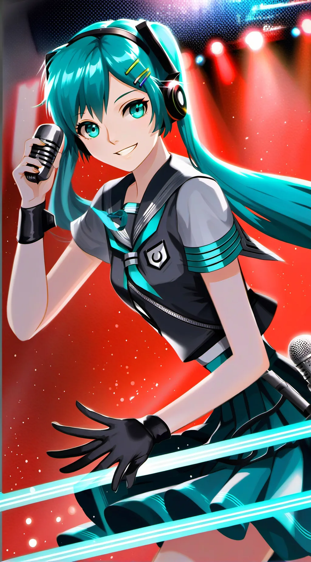 ai character: Hatsune Miku background