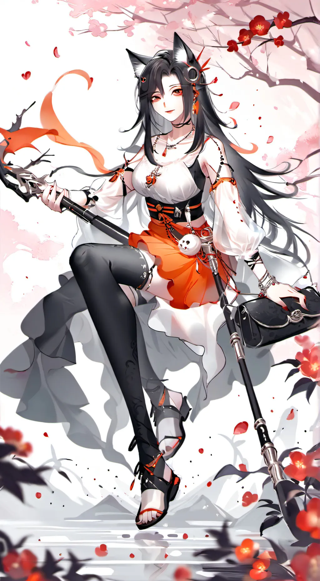 ai character: gato abandonado background