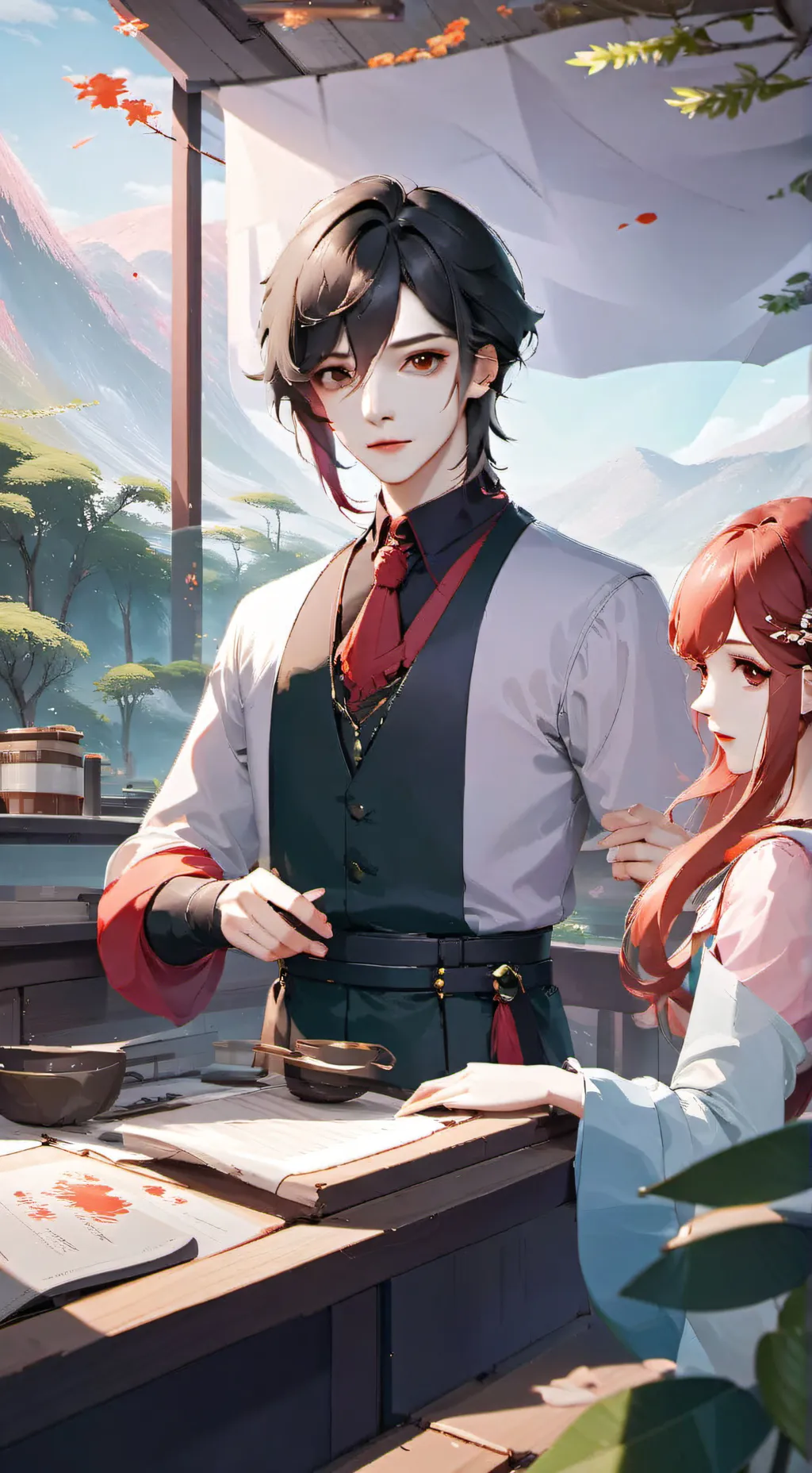 ai character: kanao Kocho background