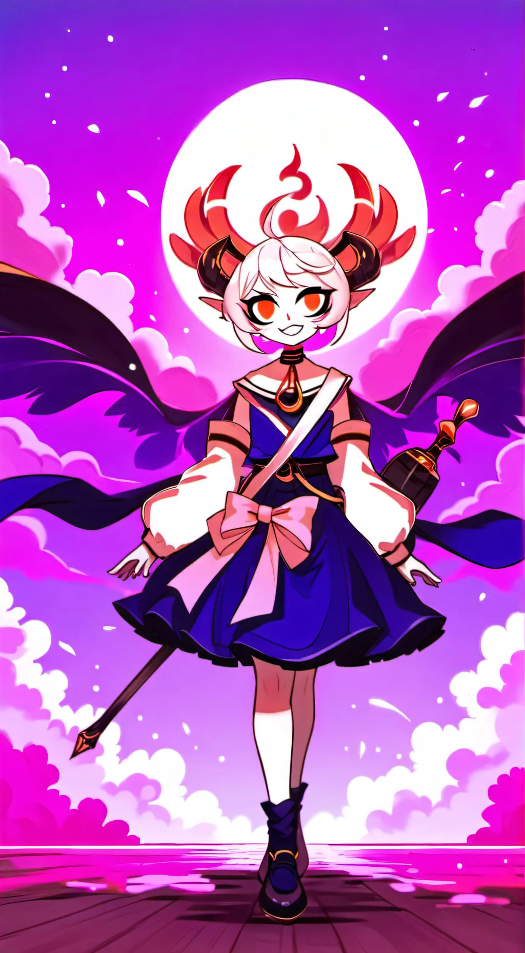 ai character: Angel  background