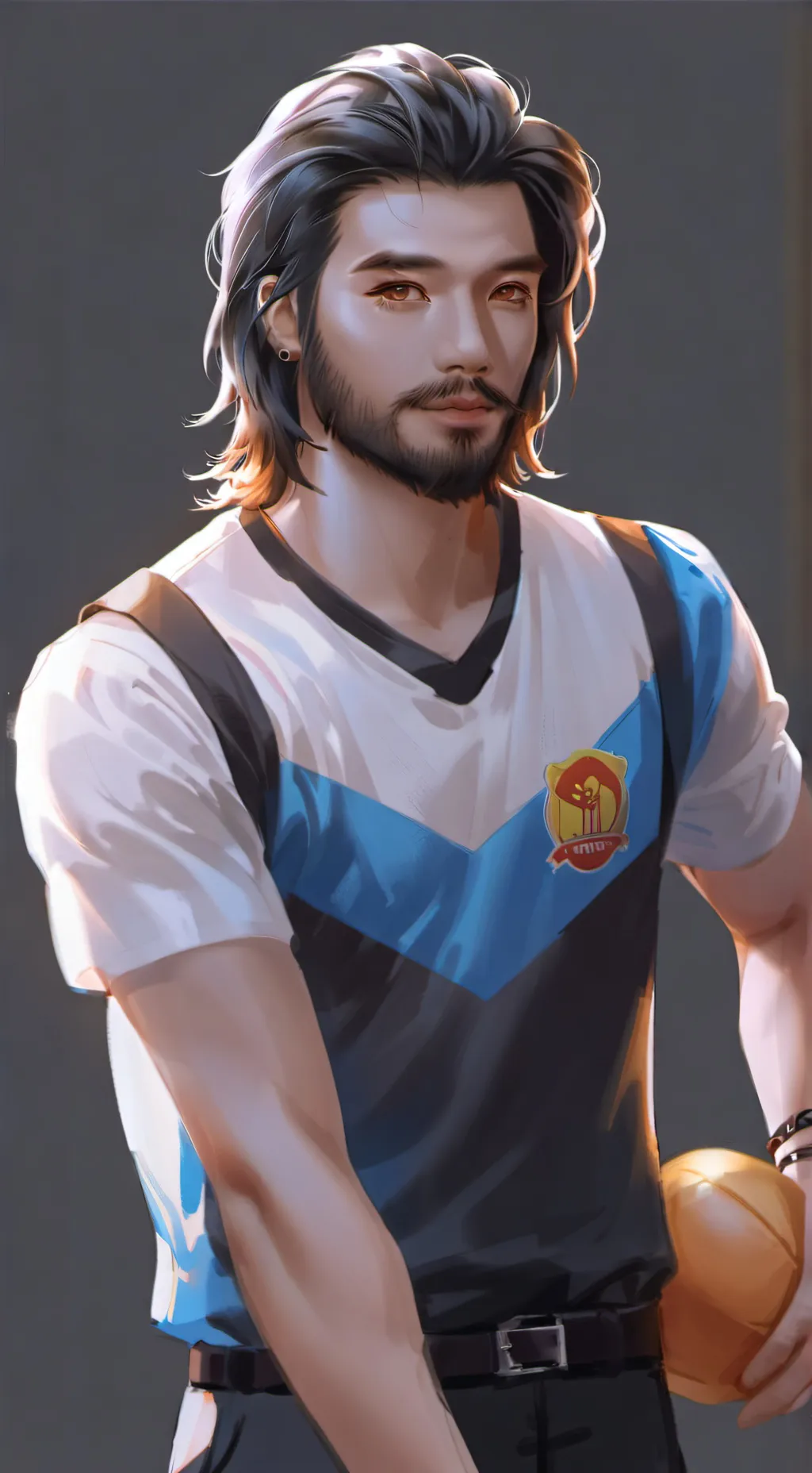 ai character: youtuber background