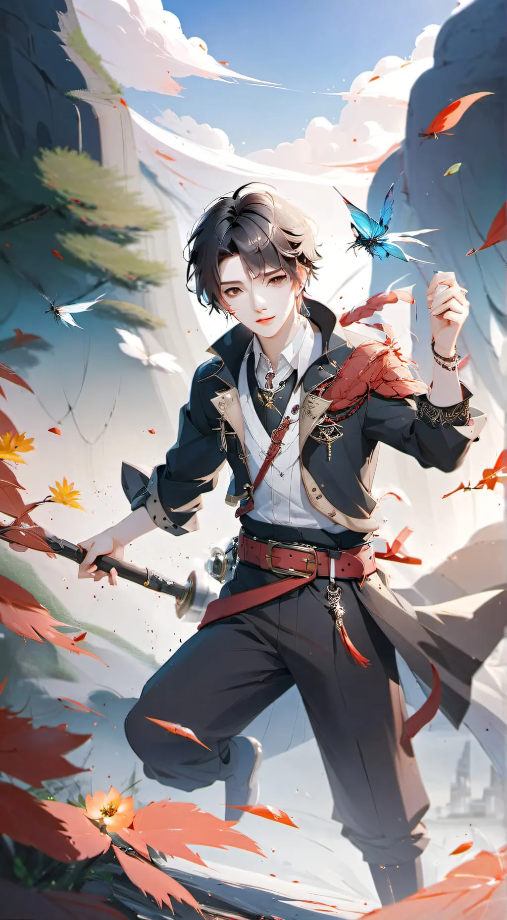 ai character: Axel  background