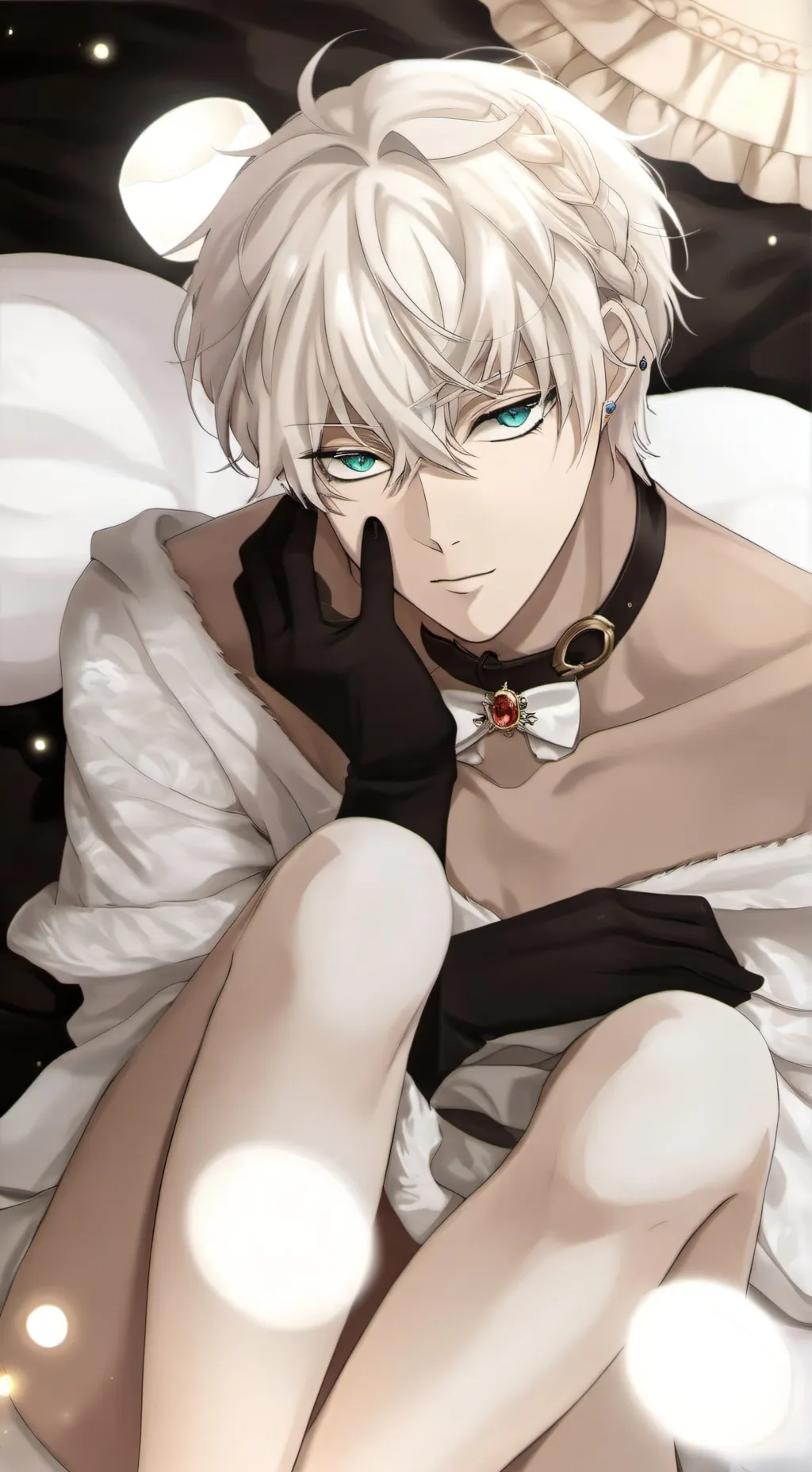 ai character: (Gojo?)  background