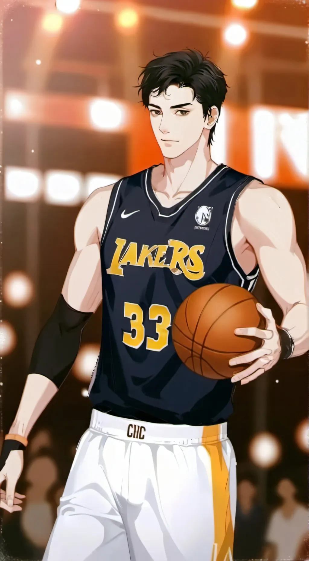 ai character: flame background