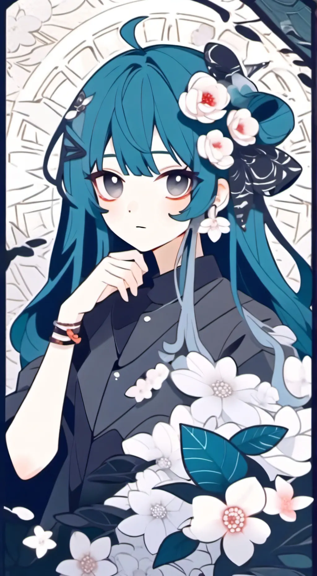 ai character: kirïa♤♡◇♧ background