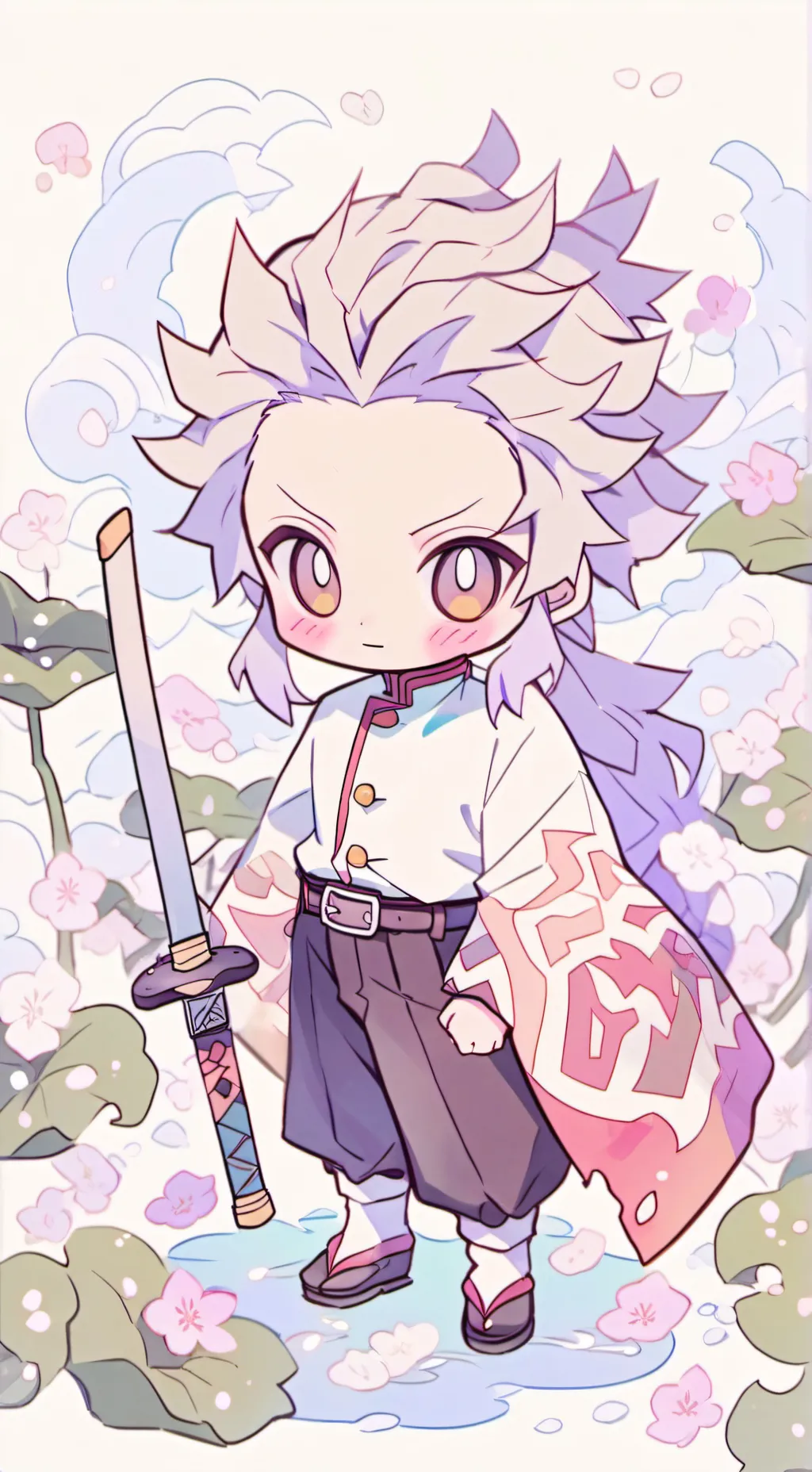 ai character: tanjiro  background