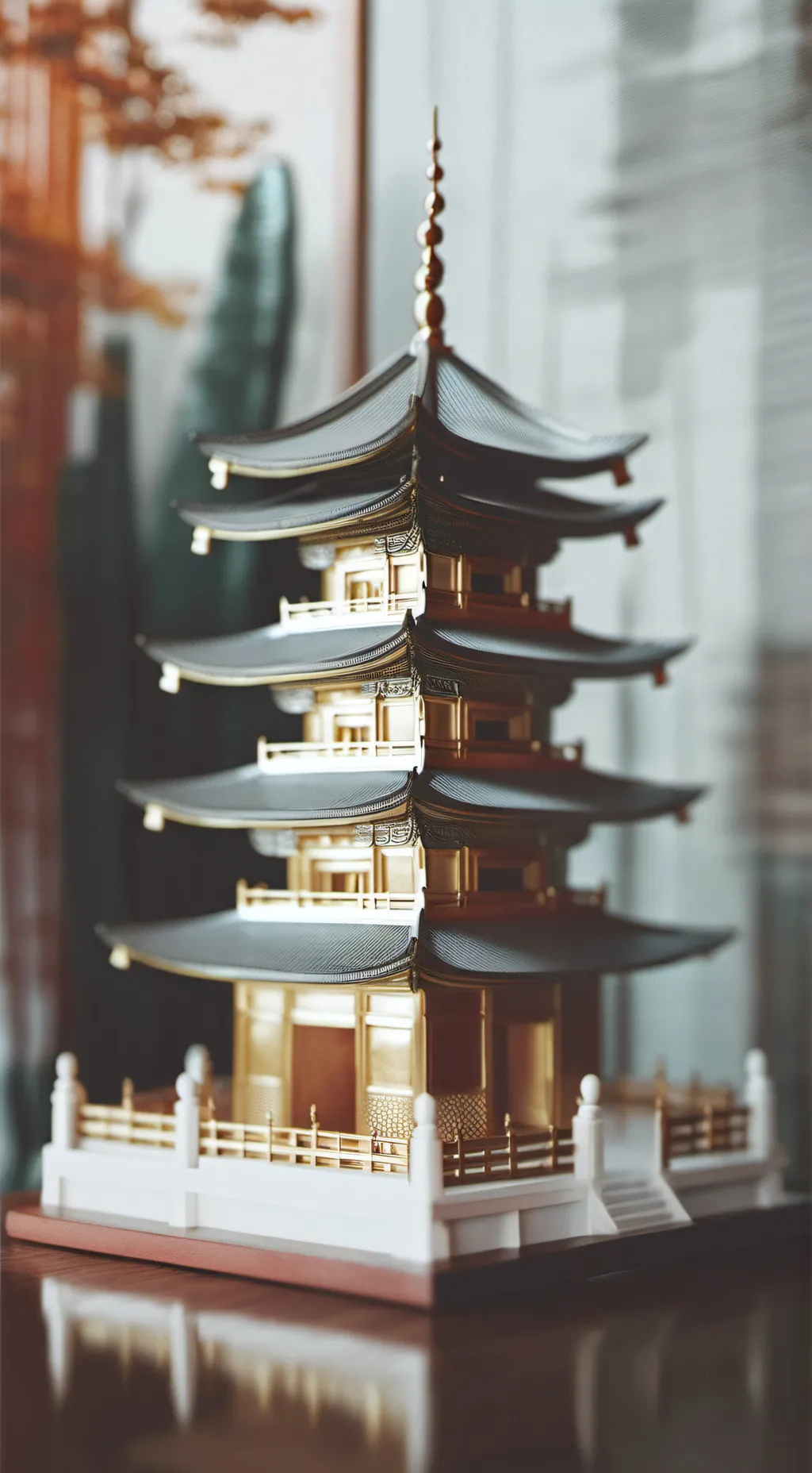 ai character: KNY in Pagoda  background