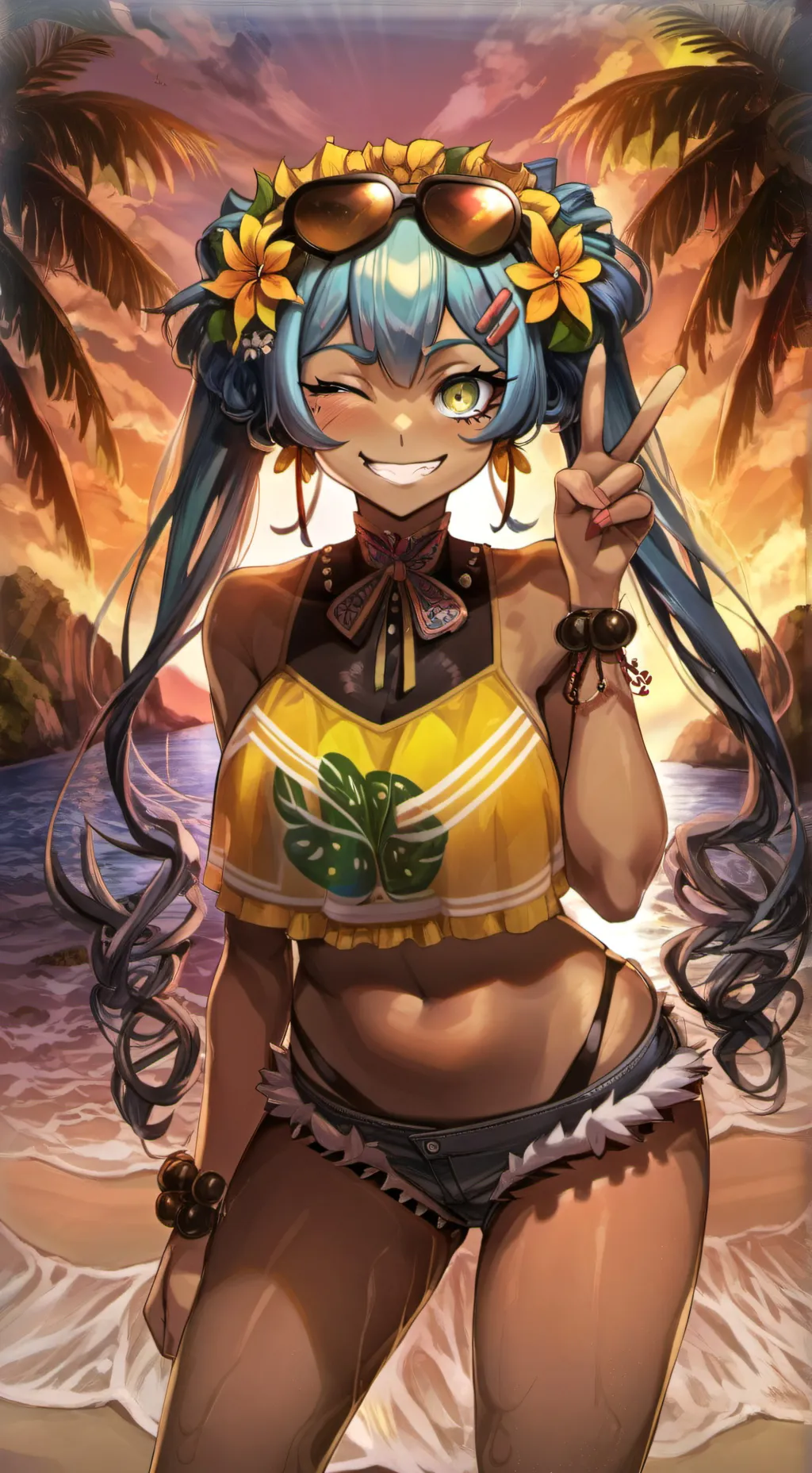 ai character: Miku(Brazilian) background