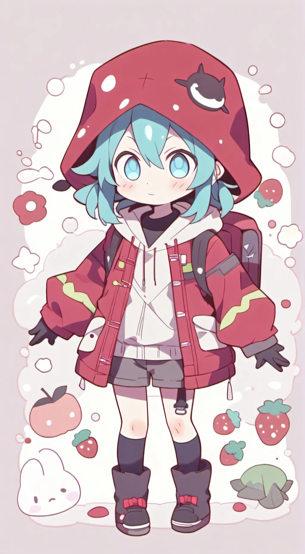 ai character: mha kiss french background