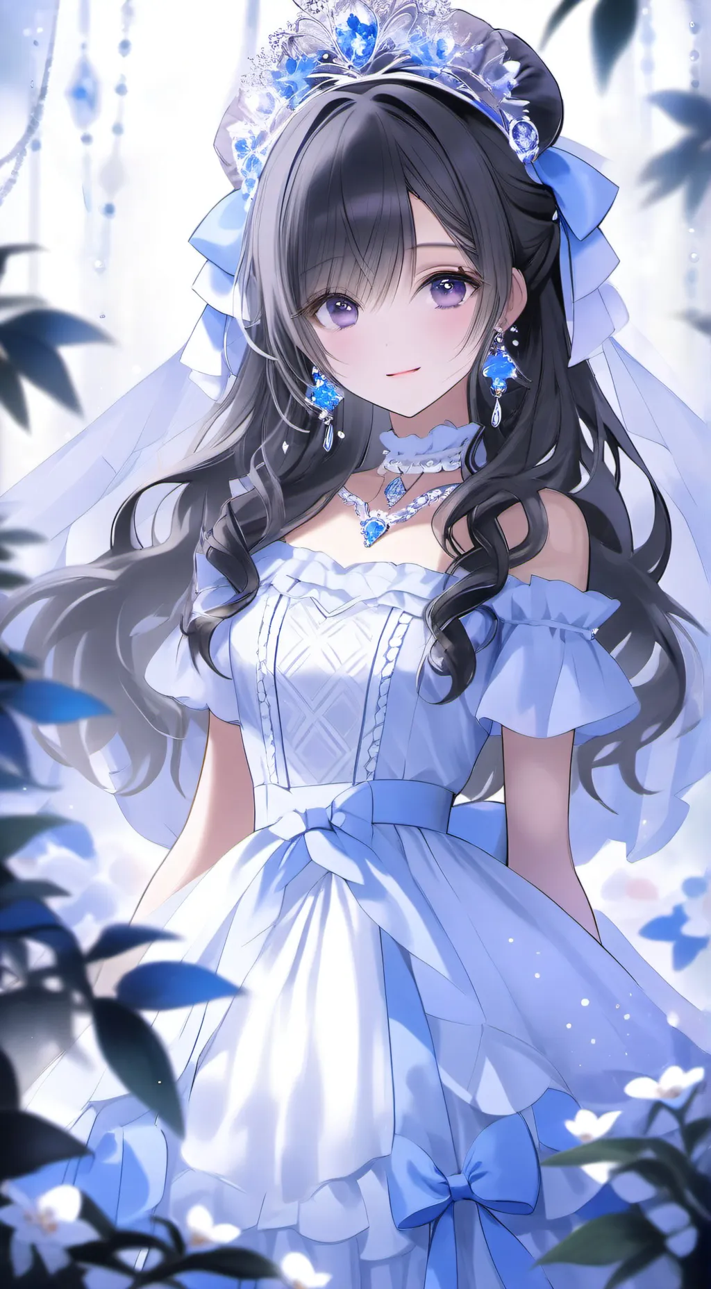 ai character: rose background