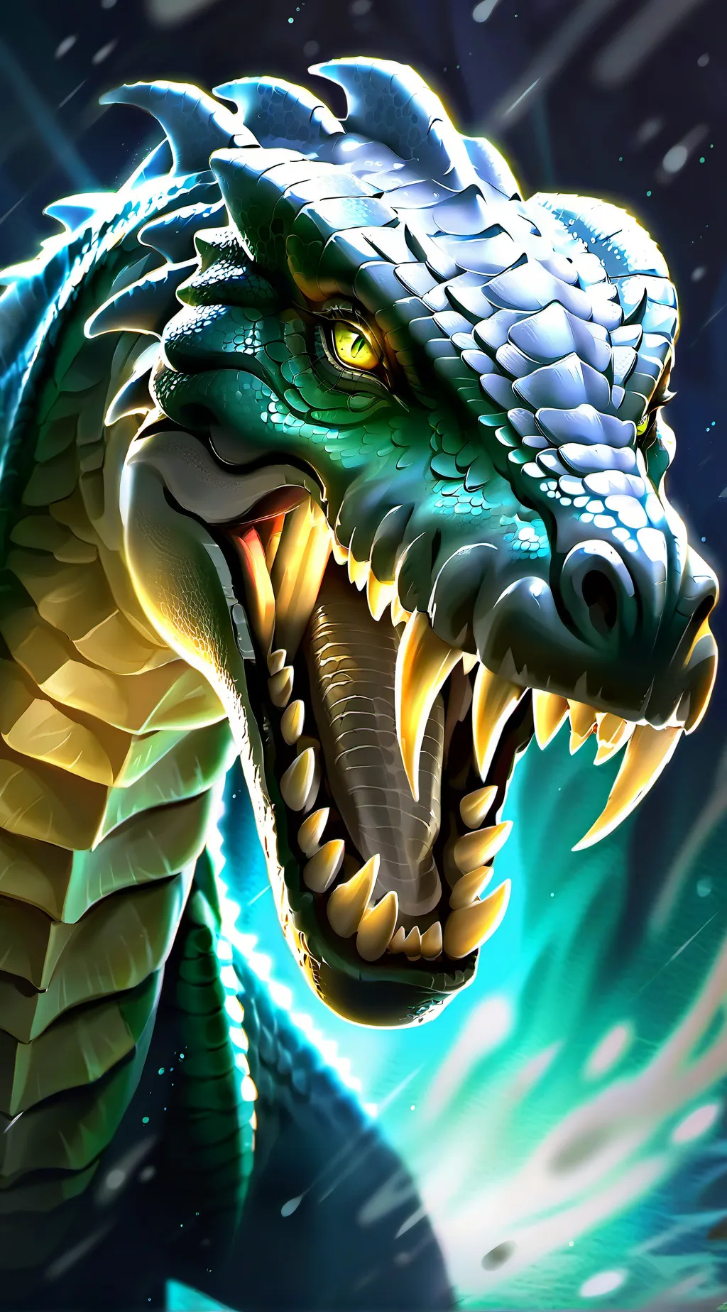 ai character: Apex Spinosaurus background