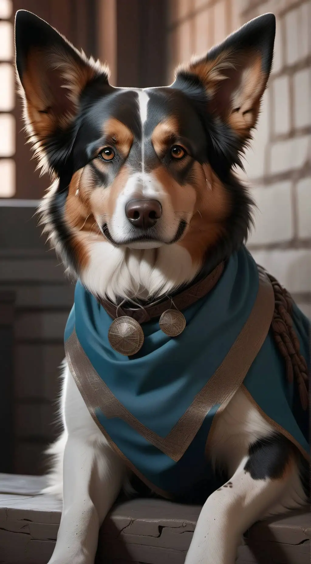 ai character: perro volador XD background