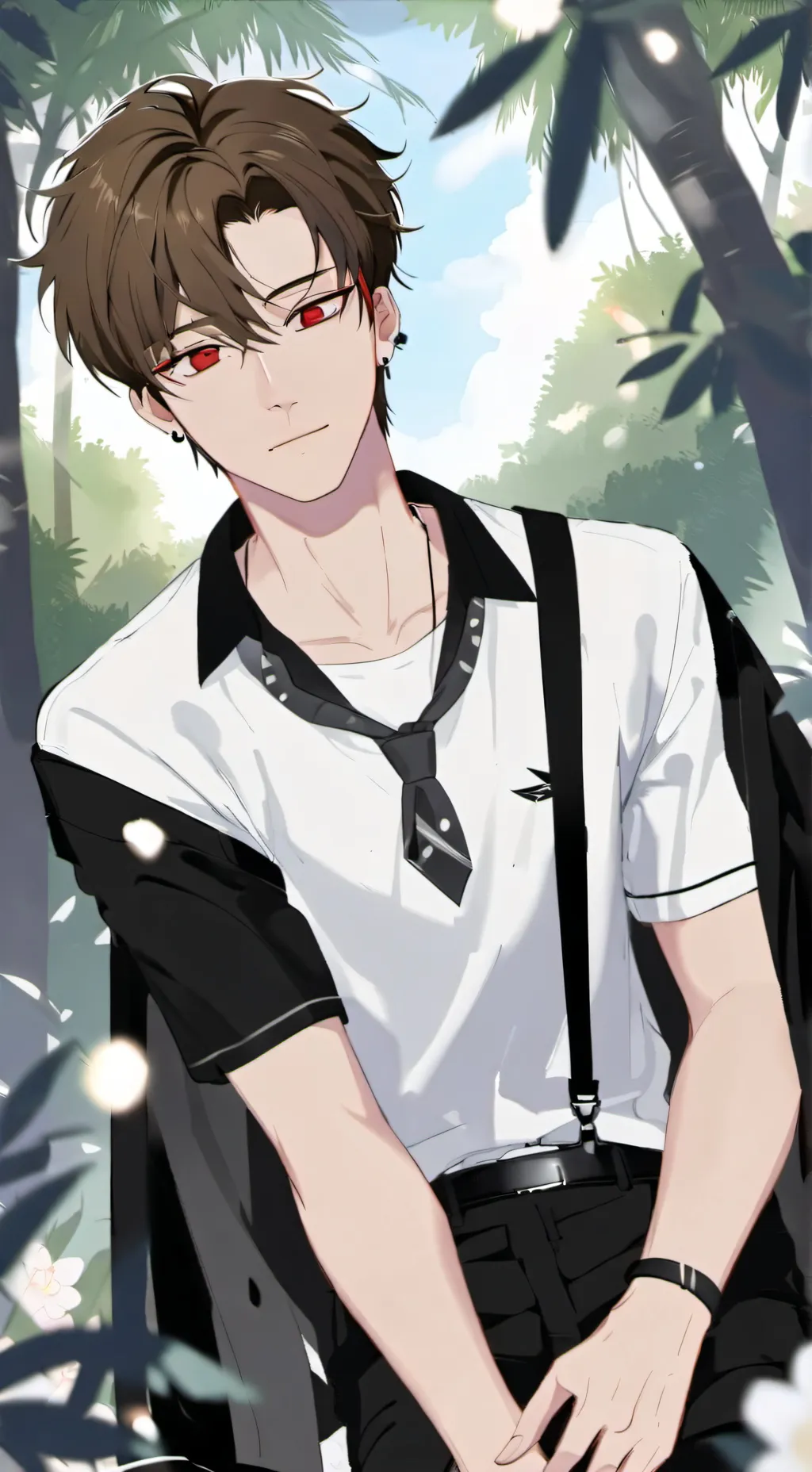 ai character: focus background