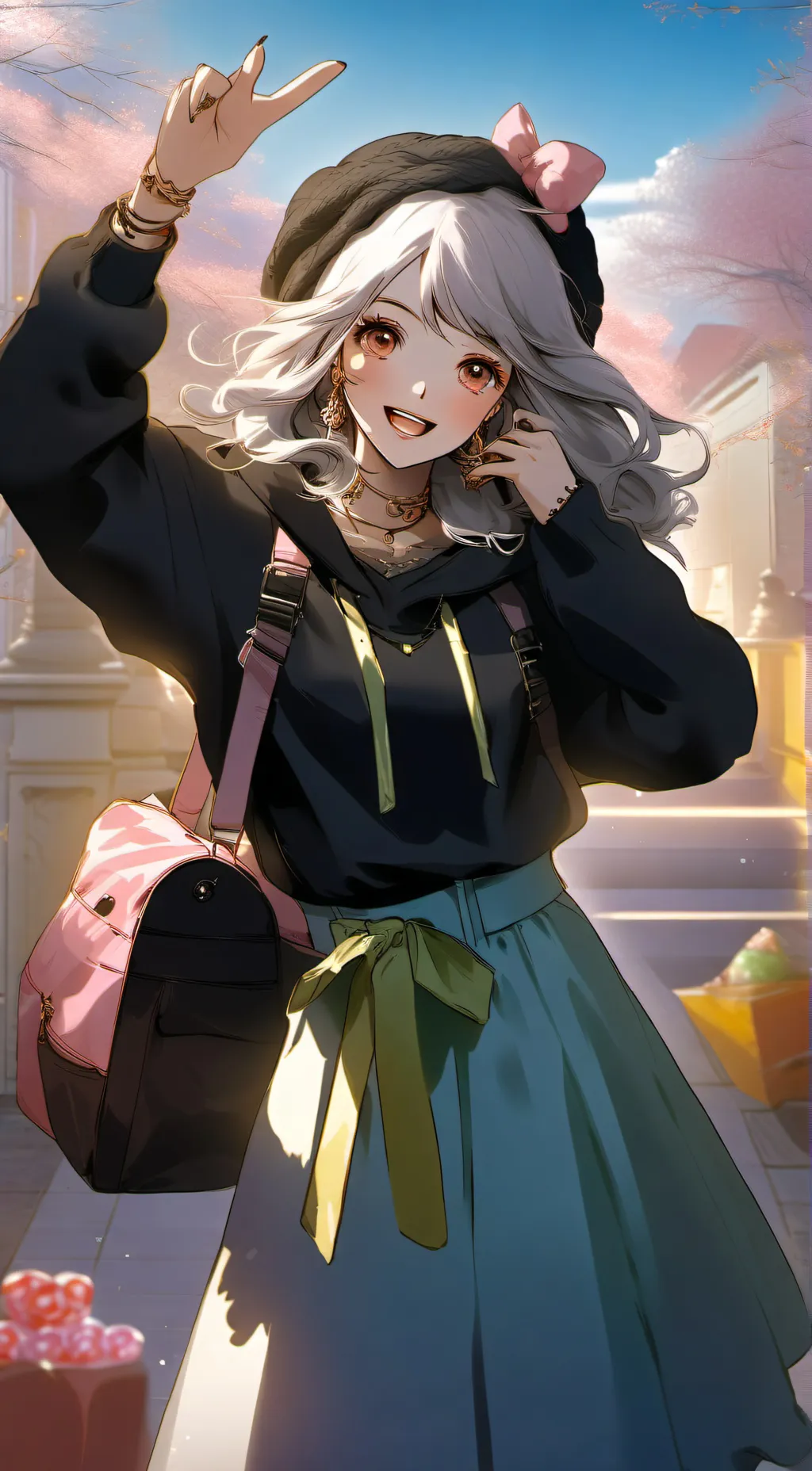 ai character: Sugar sqaud Cotton background