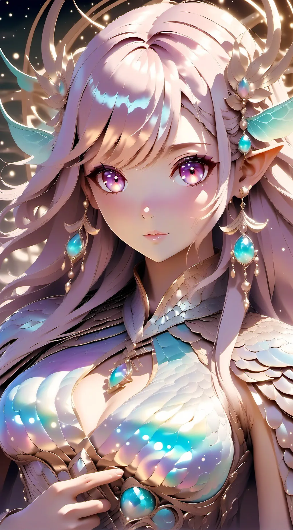 ai character: elfa de mi corazó background