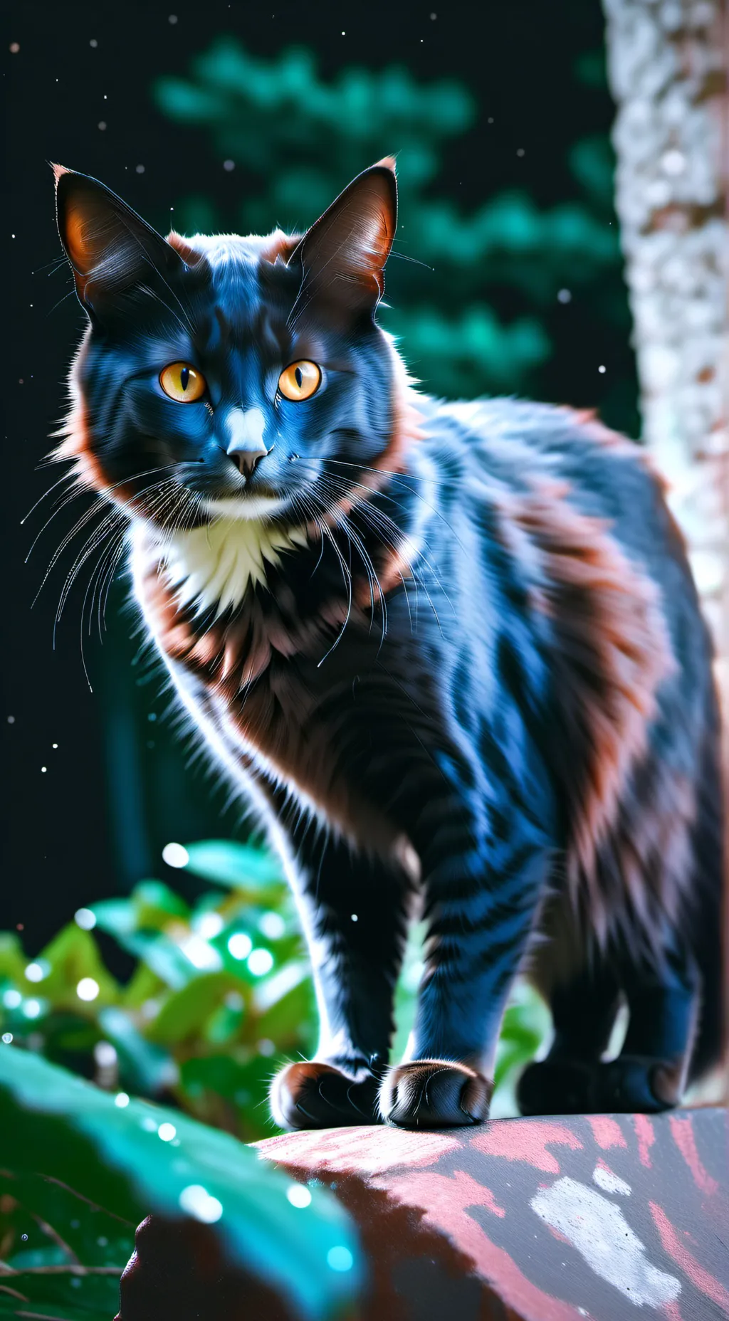 ai character: Half'fur background