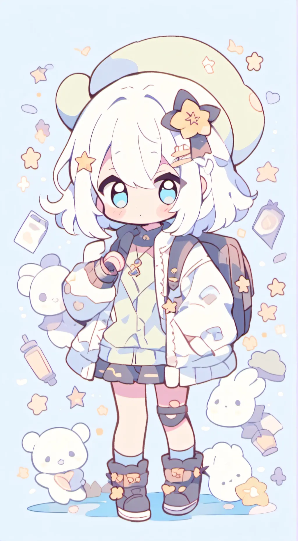 ai character: phone background