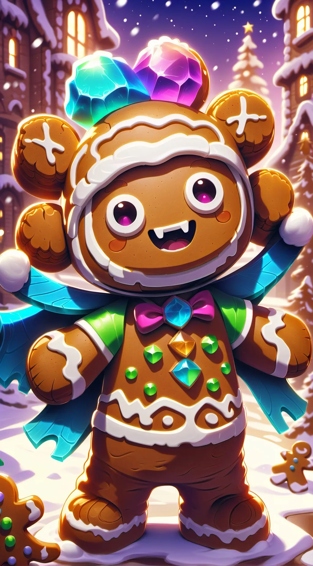 ai character: gingerbread rt background