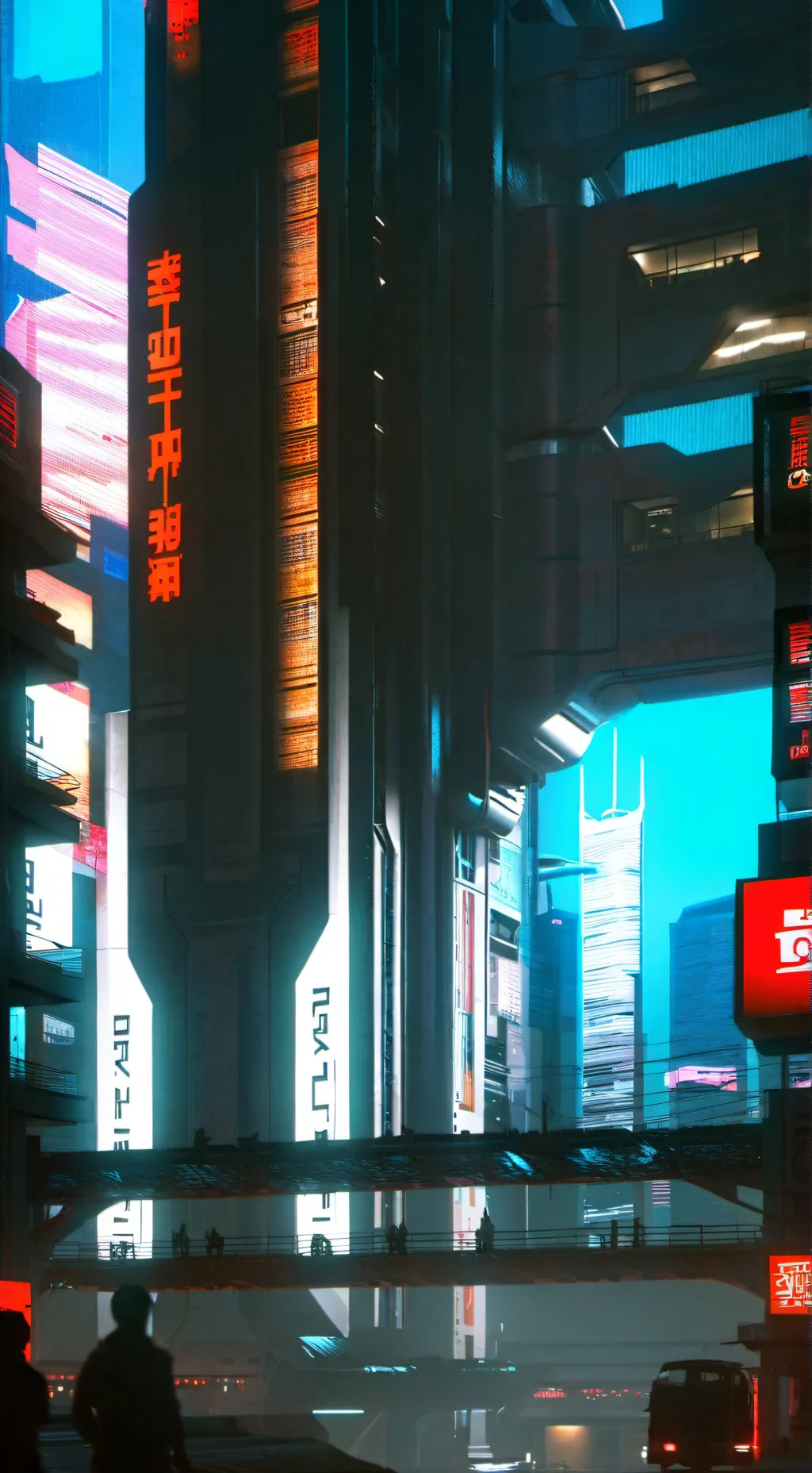 ai character: night city background